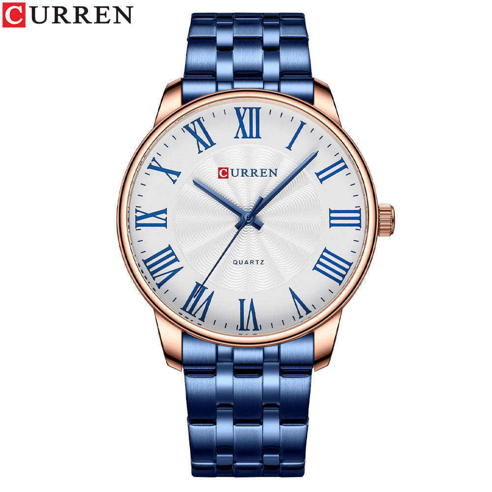 Men's Watch Fashion Men's Watch Business Quartz Watch Steel Band Watch