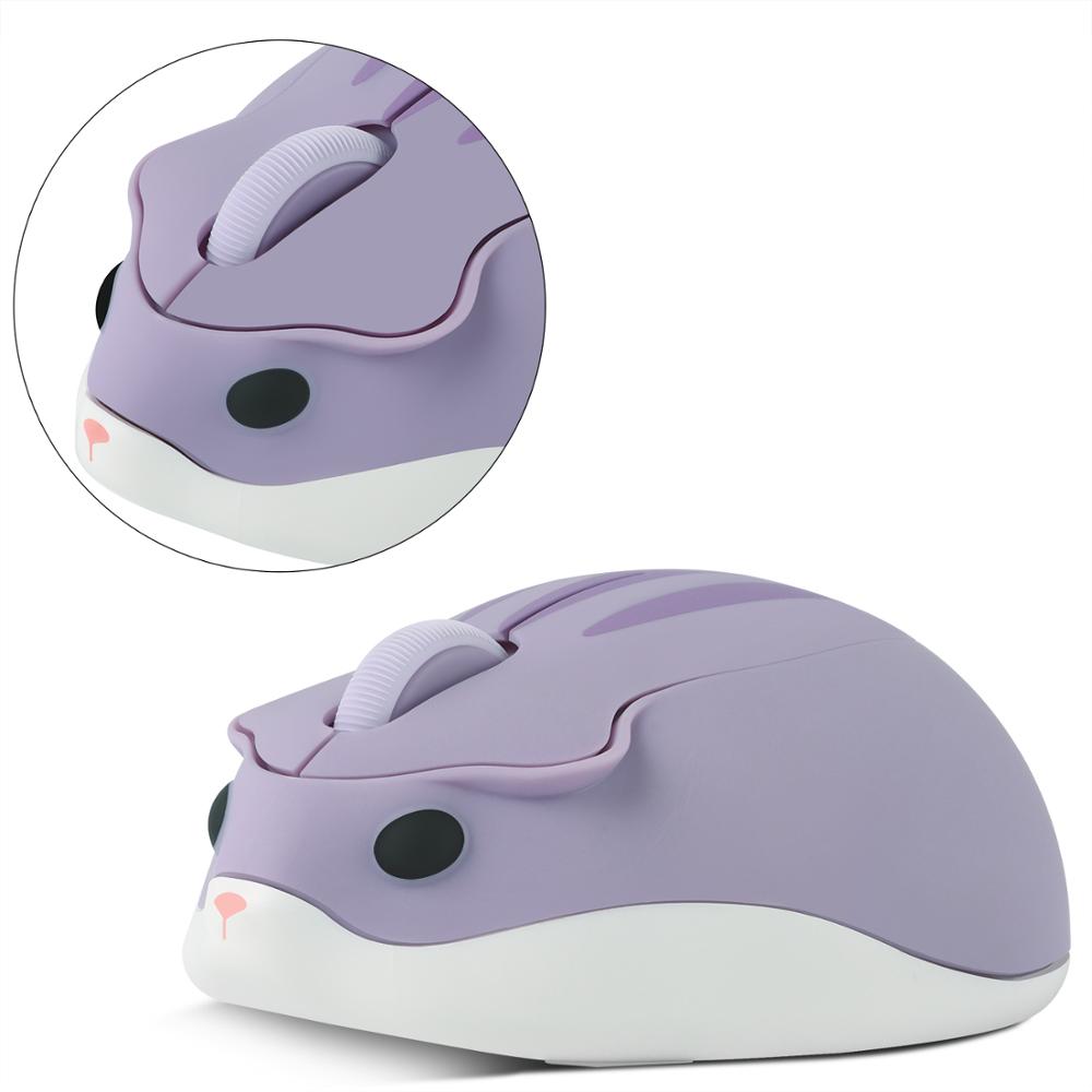 CHUYI 2.4G Wireless Optical Mouse Cute Hamster Cartoon Computer Mice Ergonomic Mini 3D Office Mouse For Kid Girl Gift PC Tablet